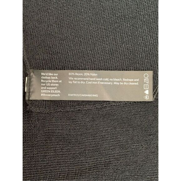 Eileen Fisher 2 Tier Ruffle Open-Front Stretch Jersey Cardigan - Picture 6 of 9